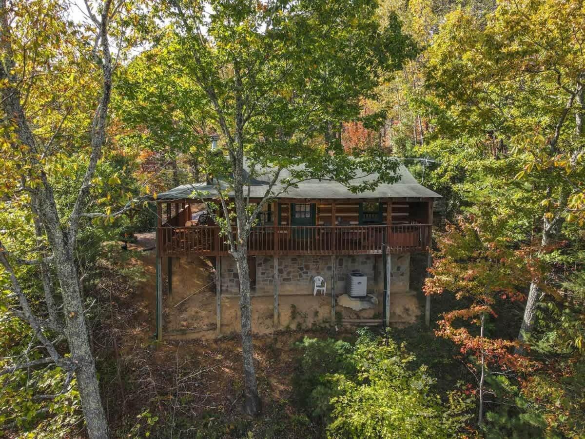 View! Cozy, Private, Fireplace, Hot Tub Log Cabin, Honeymoon! Sevierville Ngoại thất bức ảnh