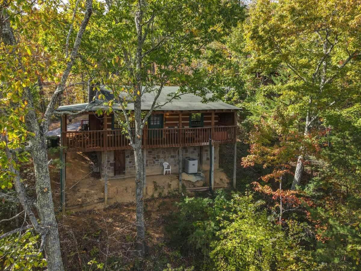 View! Cozy, Private, Fireplace, Hot Tub Log Cabin, Honeymoon! Sevierville Ngoại thất bức ảnh