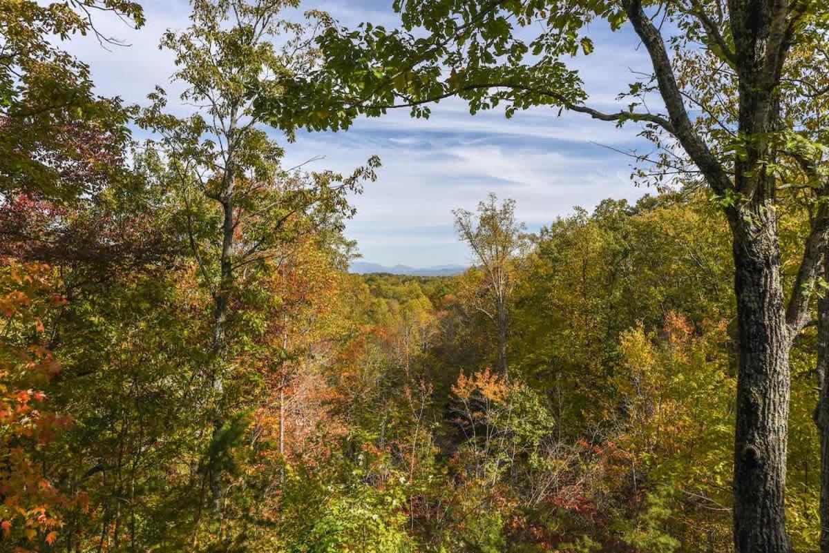 View! Cozy, Private, Fireplace, Hot Tub Log Cabin, Honeymoon! Sevierville Ngoại thất bức ảnh